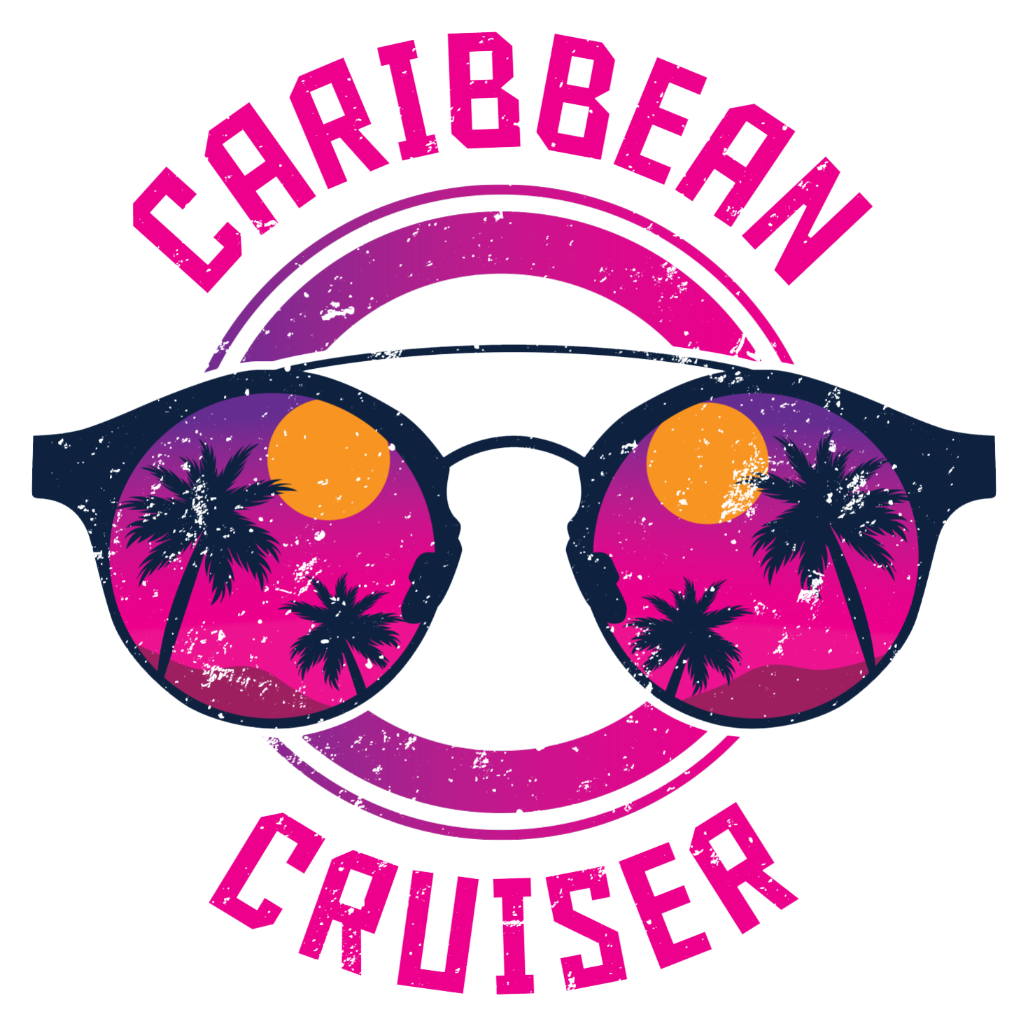 Caribbean Cruiser food truck logo for island-style event catering in Green Bay Wisconsin